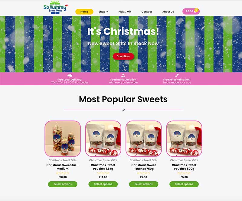 example of website design Leicester